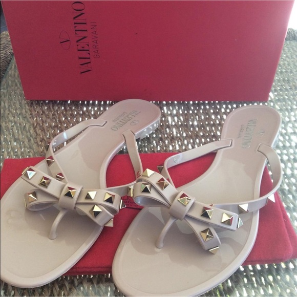 VALENTINO JELLY ROCK STUD SANDALS - Picture 2 of 8